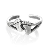 Hang Ten Feet Sterling Silver Toe Ring by Fashion Hut Jewelry