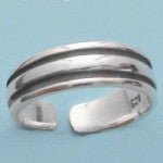 Thick Band Sterling Silver Toe Ring by Fashion Hut Jewelry