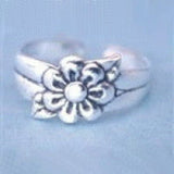 Flower Sterling Silver Toe Ring by Fashion Hut Jewelry
