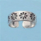 Daisy Sterling Silver Toe Ring by Fashion Hut Jewelry