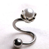 Pearl Twist Navel Belly Ring by Fashion Hut Jewelry