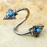 316L Stainless Steel Arrow Head Twist Jewelry / Cartilage Earring by Fashion Hut Jewelry