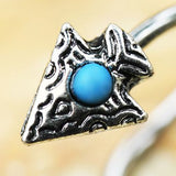 316L Stainless Steel Arrow Head Twist Jewelry / Cartilage Earring by Fashion Hut Jewelry