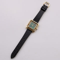 Black/Gold Leather Strap 18mm by VANNA