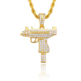 YOUNG. WILD. FREE. - Uzi Gun Pendant - 1.5inch by Bling Proud | Urban Jewelry Online Store