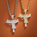 Uzi Gun Pendant - 1.5inch Charms & Pendants 