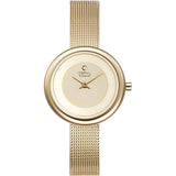 Obaku Women's Classic Gold Dial Watch - V146LXGGMG by Balec Group
