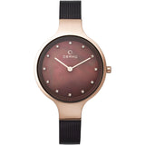 Obaku Women's Classic Brown Dial Watch - V173LXVNMN by Balec Group