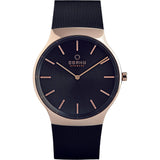 Obaku Men's Classic Black Dial Watch - V178GXVBMB by Balec Group