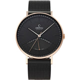 Obaku Men's Classic Black Dial Watch - V213GUVBMB by Balec Group