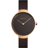Obaku Women's Walnut Brown Dial Watch - V231LXVNMN by Balec Group