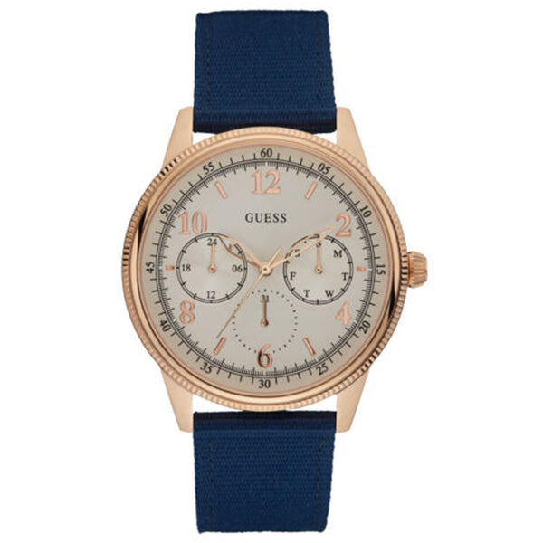 Guess Men's Aviator White Dial Watch - W0863G4 by Balec Group
