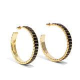 Black Large Eternity Hoop by Short & Suite