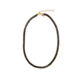 Black Stone Tennis Necklace by Short & Suite