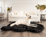 PupRug by Paw.com™  Faux Fur Orthopedic Dog Bed - Curve Midnight Black