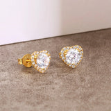 Women's Heart-shaped Stud Earrings Earrings 