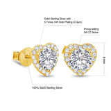 Women's Heart-shaped Stud Earrings Earrings 