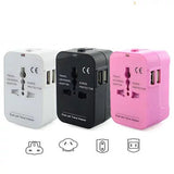 Worldwide Power Adapter and Travel Charger With Dual USB Ports That Works in 150 Countries