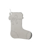 Stocking Ornament w/White Tassel by Creative Gifts