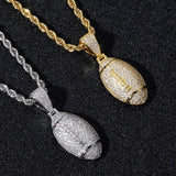 YOUNG. WILD. FREE. - American Football Pendant - 1.5inch Charms & Pendants 