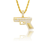 YOUNG. WILD. FREE. - Glcok Handgun Pendant - 1.5inch by Bling Proud | Urban Jewelry Online Store