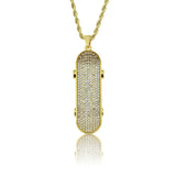 YOUNG. WILD. FREE. - Skateboard Pendant - 2inch by Bling Proud | Urban Jewelry Online Store