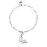 Rudy 0.25ct CZ Reindeer Charm Bracelet