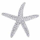 Crystal Starfish Brooch