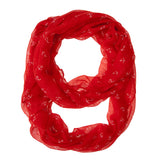 Avera - Anchor Infinity Scarf - One Size - Red