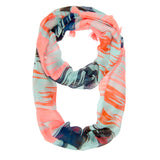 Shira Zebra Infinity Scarf With Tassle Fringe