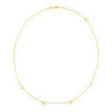 14k Yellow Gold Amor Necklace