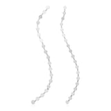 RCJ - Sterling Silver Mirror Link Dangle Earrings - One Size - Silver