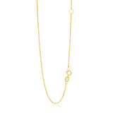 RCJ - 14k Yellow Gold Adjustable Singapore Chain 1.1mm - 18 - Gold