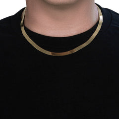 6.0mm 14k Yellow Gold Super Flex Herringbone Chain