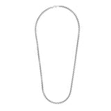 4.4mm Sterling Silver Rhodium Plated Round Box Chain