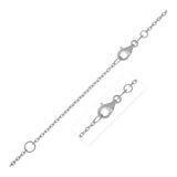 Extendable Cable Chain in 14k White Gold (1.5mm)