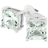 Princess Cut Stud Earrings