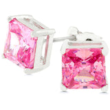 Princess Cut Stud Earrings