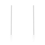 Avera Carolee Stainless Steel Long Line Drop Earrings