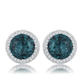 5.84 Ct CZ Halo Earrings