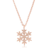 Jenna Stainless Steel Snowflake Necklace