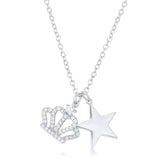 Vanessa Crown &amp; Star Charm 0.4 ct Pendant