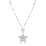 .32Ct Star Necklace with Shimmering CZ