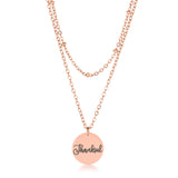 Delicate Rose gold Plated Necklace Thankful