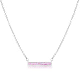 Opal Bar Necklace