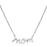 Mom Script Necklace