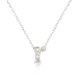 Avera - Avera Micro-Pave Initial R Pendant In Sterling Silver - One Size - Silver