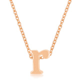 Avera Finish Initial R Pendant in Polished Gold Tone
