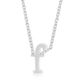Avera - Avera Finish Initial F Pendant In Sterling Silver - One Size - Silver