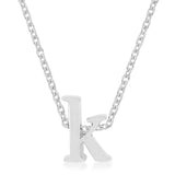 Avera Finish Initial K Pendant In Sterling Silver